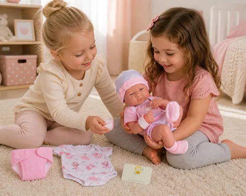 Miniatura 4 de Juego de regalo de muñeca bebé de 8 piezas JC Toys - La Newborn Nursery Muñeca realista de 14 pulgadas con accesorios Rosa A partir de 2 años