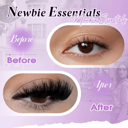 Miniatura 7 de WENDY LASHES Extensiones de pestañas onduladas con efecto 3D, extensiones de pestañas de volumen 100D de 0.394-0.709 in