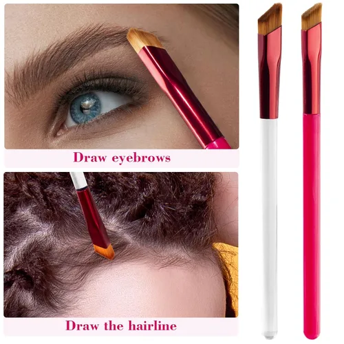 Miniatura 6 de PAGOW 5 brochas multifunción 4D para cejas, corrector de trazos profesional, contorno cuadrado, tridimensional, sello de maquillaje angular, cepillo