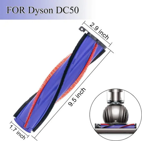 Miniatura 3 de ilovelife Rodillo de repuesto de piezas de vacío para Dyson DC50 Brushroll #964705-01, morado, solo se adapta a DC50 Allergy, DC50 Animal y DC50