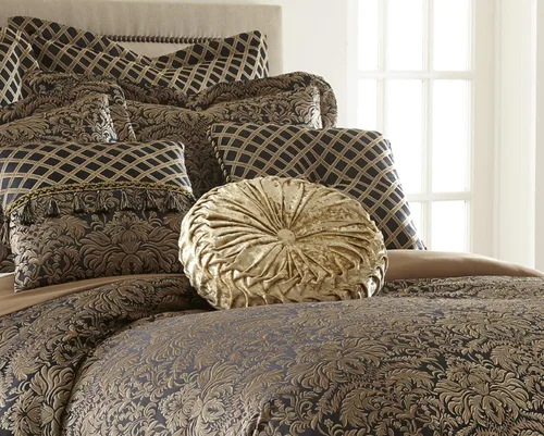 Miniatura 3 de Sterling Creek Juego de edredón Valencia de 9 piezas en tela jacquard floral
