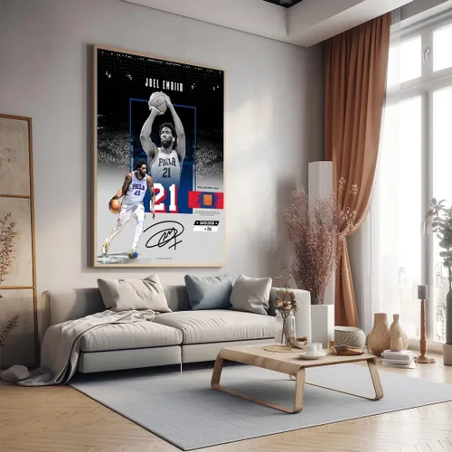 Miniatura 62 de Póster firmado de la superestrella de baloncesto Victor Wembanyama para niños, para la habitación de los fanáticos, decoración de pared, pósteres