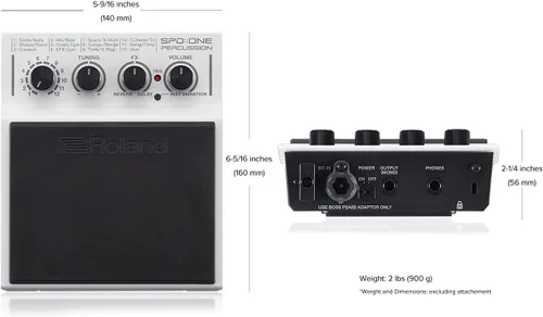 Miniatura 3 de Roland SPD-1E Almohadilla de batería electrónica de percusión, Electro, Verde