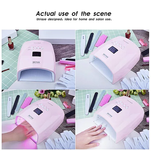 Miniatura 6 de Lámpara de uñas LED UV de secado más rápido, recargable de secado de esmalte de uñas, secador de uñas LED, sensor automático, luz profesional