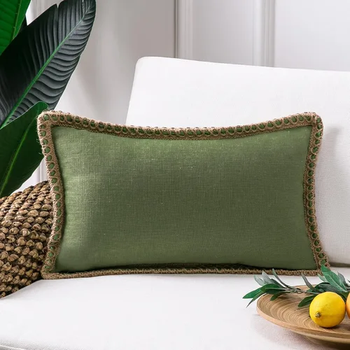 Miniatura 52 de Phantoscope Farmhouse - Fundas de almohada decorativas para exteriores, Poliéster & Mezcla de poliéster, Beige, 18" x 18