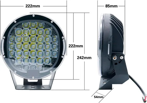 Miniatura 5 de Black Horse Atlas - Barra antivuelco (incluye 9 unidades, luz LED redonda, negra, compatible con Nissan Frontier ATR22-PL69B 2022-2024)