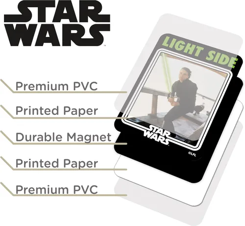 Miniatura 2 de Aquarius Star Wars - Letrero magnético de doble cara con texto en inglés «Light Side» y «Dark Side» – Mercancía y coleccionables con licencia