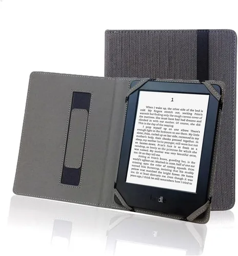 Miniatura 7 de Funda universal de lino natural para lector de libros electrónicos de 6 pulgadas (azul egeo)