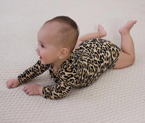 Miniatura 12 de Body para bebé con puños de manopla, rayón hecho de bambú, pijama de manga larga para niños y niñas