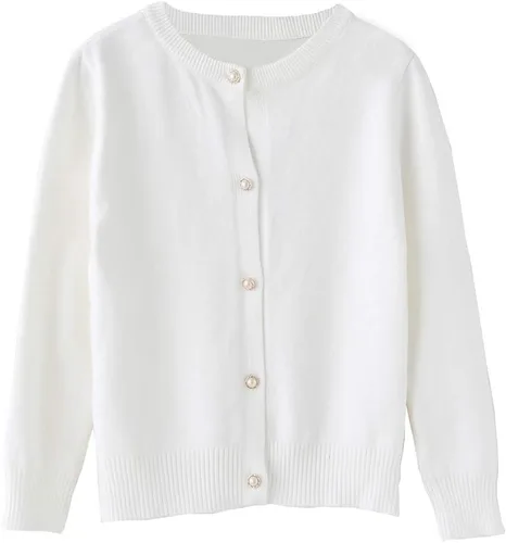 Miniatura 2 de SMILING PINKER cardigan de cuello redondo para niñas