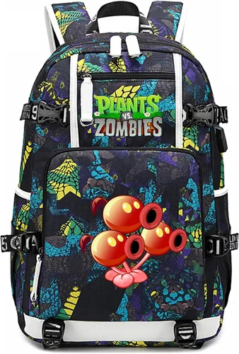Miniatura 16 de ISaikoy Game Plants vs. Zombies - Mochila de hombro para libros, mochila escolar, mochila para computadora portátil, color azul20
