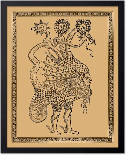 Miniatura 64 de Poster Master Póster vintage de mandala Kalachakra, impresión retro de la rueda del tiempo, arte budista, arte tibetano, regalo para hombres