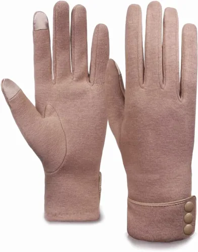 Miniatura 40 de Tomily - Guantes de forro polar para mujer con pantalla táctil