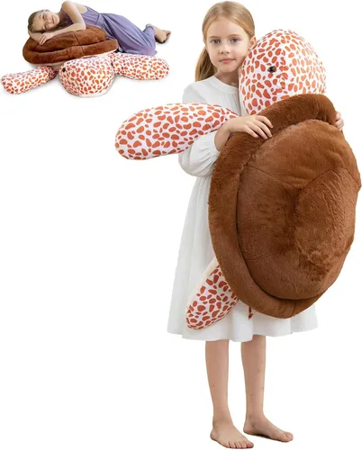 Miniatura 16 de MorisMos Peluche de tiburón gigante de 39 pulgadas, juguete de tiburón de peluche grande, almohada de tiburón suave para niños y niñas, cumpleaños