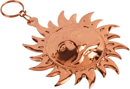 Miniatura 4 de Billion Deals Máscara de sol Vastu de metal con mezcla de cobre, para colgar en la pared, para colgar en la puerta, decoración del hogar, 5 pulgadas