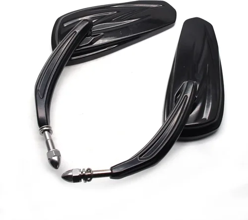 Miniatura 6 de MZS Espejos retrovisores para motocicleta compatibles con Sportster Softail Road King Street Electra Glide Dyna Ultra Fat Bob Sport Low Rider