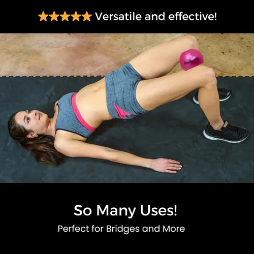 Miniatura 6 de Mini bola de Pilates de 4" (10cm) para AeroPilates, Yoga, Fitness, Fuerza, Pilates