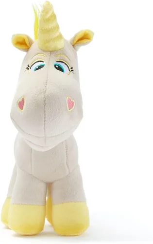 Disney Store Mini puf de peluche oficial, Buttercup de Toy Story, bonito animal de peluche con escultura detallada, características bordadas y parte