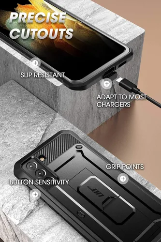 Miniatura 6 de SUPCASE Funda para Samsung Galaxy S21 5G con Satnd (Unicorn Beetle Pro), [Clip de Cinturón Integrado] Funda Protectora de Servicio Pesado Resistente