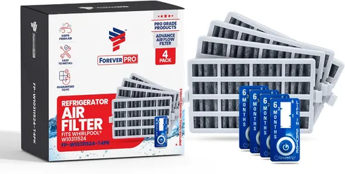 Miniatura 10 de ForeverPRO W10311524 Conjunto de filtro de aire con temporizador recordatorio para refrigerador Whirlpool 2319308 AIR1 W10315189 W10335147