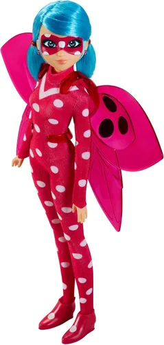 Bandai Milagrosa mariquita y gato negro juguetes articulados 10.2 in muñeca de moda con accesorios | Marinette Superhero Cosmobug Figurine