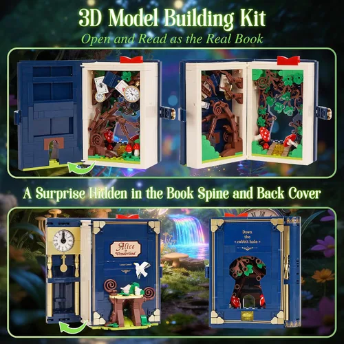 Miniatura 3 de Juego de bloques de construcción de libro de cuento de hadas, juguetes de construcción, juguetes educativos, regalo para cumpleaños, Navidad, Año