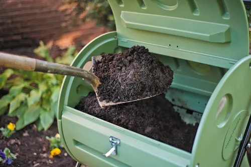 Miniatura 6 de Mantis – Compostador rotatorio ct08002 – Engineered para hacer compost rápido – Holds 37 galones – Funda para rollos directa al jardín