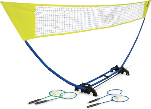Conjunto de Bádminton de Configuración Fácil EastPoint Sports Amarillo/Azul (juego estándar)