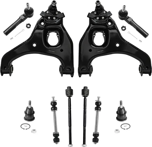 Miniatura 117 de Detroit Axle - Kit de suspensión frontal de 10 piezas para Jeep 2002-2004 Liberty, 2 brazos de control superiores con rótula 2 rótulas inferiores, 4