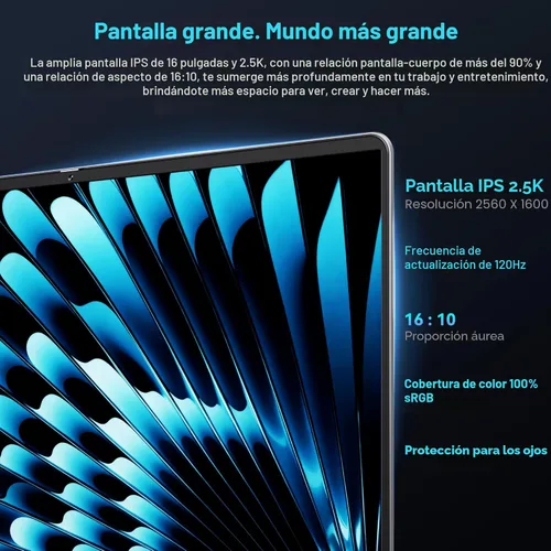 Miniatura 4 de GEEKOM GeekBook X16 Pro 2.8 lbs Laptop, 16" 2.5K 16:10 Laptop Computer, Ultra 5 125H, 32GB LPDDR5x 7500MHz RAM 1TB SSD, Up to 17 Hour, USB4
