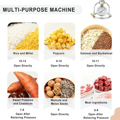 Miniatura 7 de Máquina china para hacer palomitas de maíz de 11.5 fl oz, máquina de cañón de palomitas de maíz, máquina de palomitas de maíz de acero inoxidable