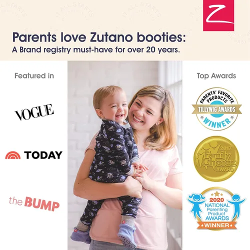 Miniatura 4 de Zutano - Botines de forro polar unisex para recién nacidos y bebés