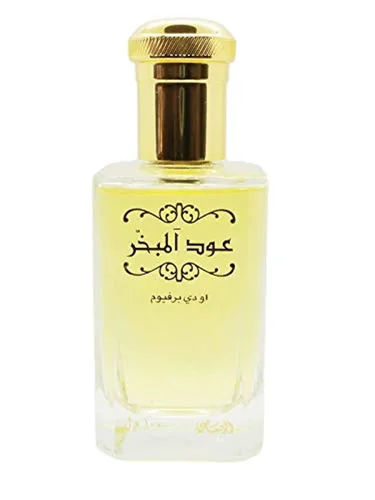 RASASI Oudh Al Mubakhar EDP Unisex - Eau de Parfum 100 ML (3,4 oz) | Características Notas como: bergamota, rosa turca, azafrán, sándalo y almizcle
