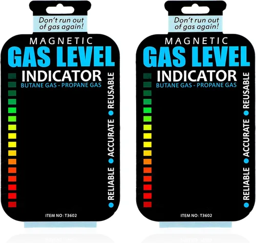Miniatura 8 de Ptwola 2 Piezas Indicador de Nivel de Gas Indicador de Tanque de Propano Reutilizable Indicadores de Nivel de Combustible Adhesivo para Cocina