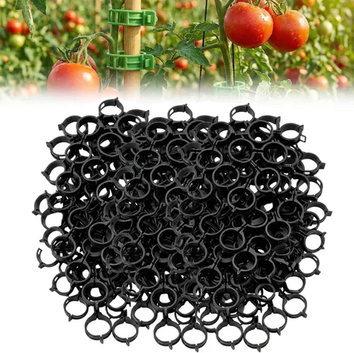 Miniatura 11 de Clips para plantas de jardín, clip de plástico seguro para plantas trepadoras, clips de tomate portátiles para plantas trepadoras, clip de soporte