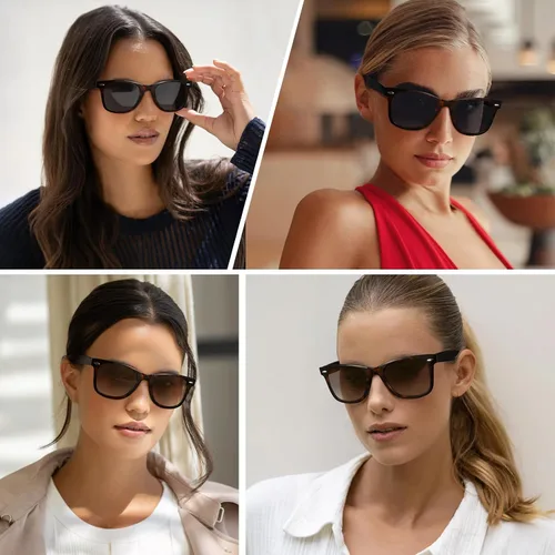 Miniatura 59 de MEETSUN Polarized Sunglasses for Women Men Classic Retro Square Frame Driving Sun Glasses UV Protection