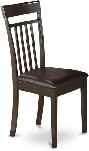Miniatura 4 de East West Furniture CAP6S-CAP-LC - Juego de mesa y sillas de cocina de 6 piezas contiene una mesa de comedor rectangular y 4 sillas de comedor