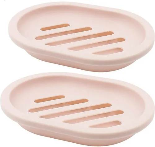 Miniatura 10 de Topsky Jabonera para ducha, 2 jaboneras, ahorradores de jabón para barra de jabón, soporte de barra de jabón para ducha con bandeja de goteo