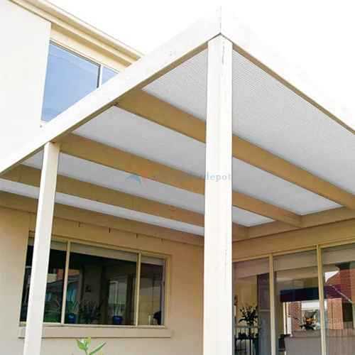 Miniatura 6 de TANG Rollo de tela de 8 x 20 pies para patio, cubierta de repuesto para toldo de pérgola, bloqueo de malla resistente a los rayos UV, parasoles