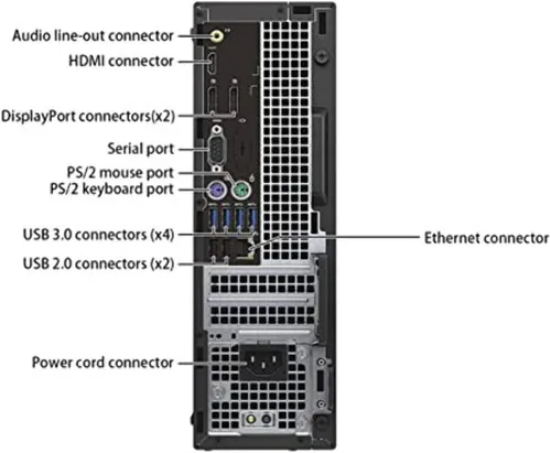 Miniatura 2 de Dell Computadora de escritorio OptiPlex 7040, procesador Intel Core i7-6700 de hasta 4.0 GHz, 16 GB DDR4 RAM, 256 GB M.2 NVMe SSD, Wi-Fi integrado