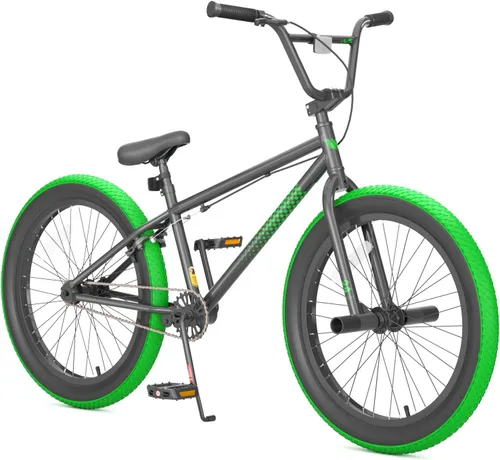 Miniatura 14 de 67i - Bicicleta BMX para niños de 18/20 pulgadas, bicicleta para niños de 8 a 12 años con freno U delantero y trasero, asiento ajustable, horquilla