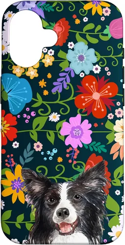 Miniatura 31 de Funda para iPhone 14 Border Collie Ditsy Flower Floral Pattern para mujer