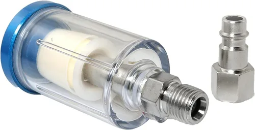 Miniatura 2 de RLECS Separador de aceite de agua, filtro de aire, trampa de humedad con conector de estilo europeo para compresor, pistola de pintura en aerosol