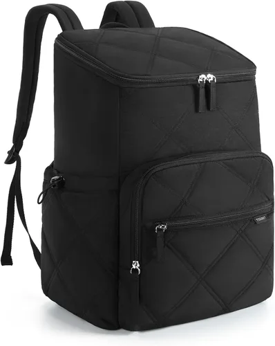 Miniatura 12 de TOURIT Enfriador de mochila aislante: 30 latas impermeable a prueba de fugas mochila más fresca suave bolsa de viaje playa picnic camping Rosa