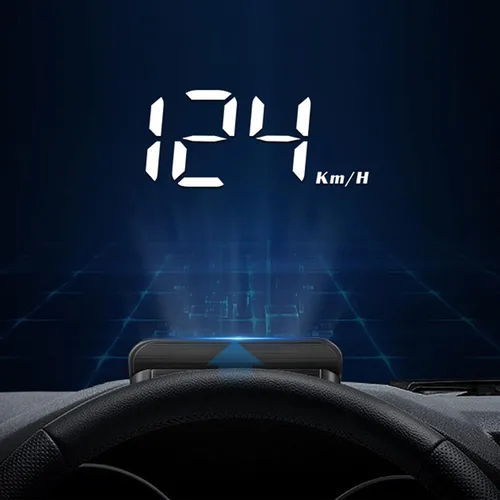 Miniatura 9 de OBD2 HUD, coche HUD velocímetro pantalla parabrisas proyector multifunción indicador alarma fatiga conducción recordatorio