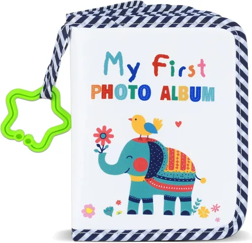 Miniatura 8 de Álbum de Mi Primera Familia del Bebé, Libro de Tela Suave para Fotos de Animales, Mi Primer Libro de Fotos, Álbum de Recuerdos del Bebé, Regalo que