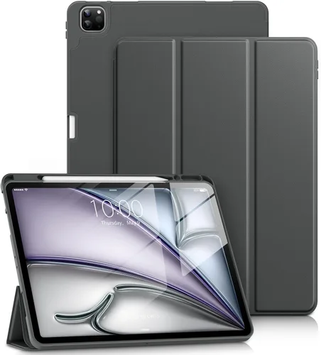 Miniatura 16 de DTTO Funda para iPad Air de 13 pulgadas M3/M2 2025/2024, iPad Pro de 12.9 pulgadas (6ª/5ª/4ª/3ª generación), funda suave con soporte triple delgado