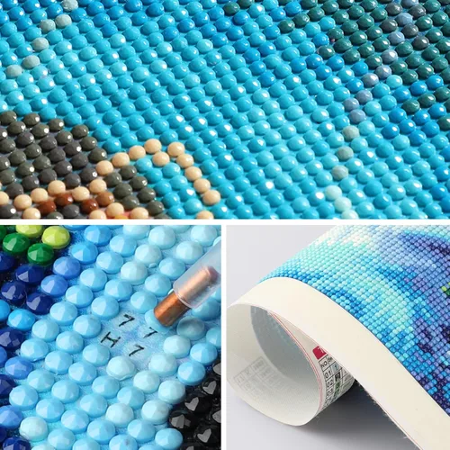 Miniatura 5 de SENQAO Kits de Pintura de Diamantes de Pavo Real para Adultos, Pintura de Diamantes de Pavo Real DIY 5D Taladro Completo Kit de Arte de Diamantes