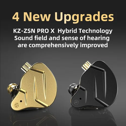 Miniatura 6 de KZ ZSN Pro X - Auriculares intraurales de monitor 1BA 1DD, auriculares con cable HiFi, para deportes, videojuegos, compatibles con teléfono, PC