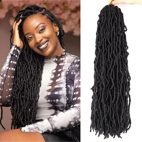 LMZIM Cabello de ganchillo suaves de 26 pulgadas, 7 paquetes de trenzas de ganchillo sintéticas, extensiones de cabello sintético para mujeres